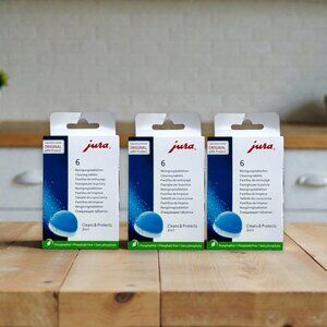 Jura 2 in 1 Cleaning Tablets for JURA Coffee & Espresso Machines Sealed 18 Total